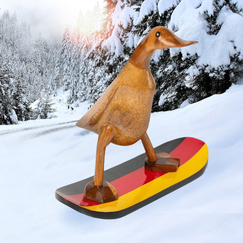 Holzente "Snowboarder",...