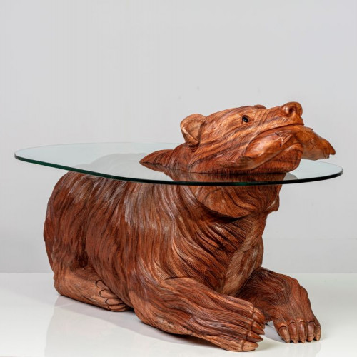 Tisch "URSA" | Vollholz | Glas