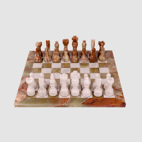 Schachspiel aus Onyx